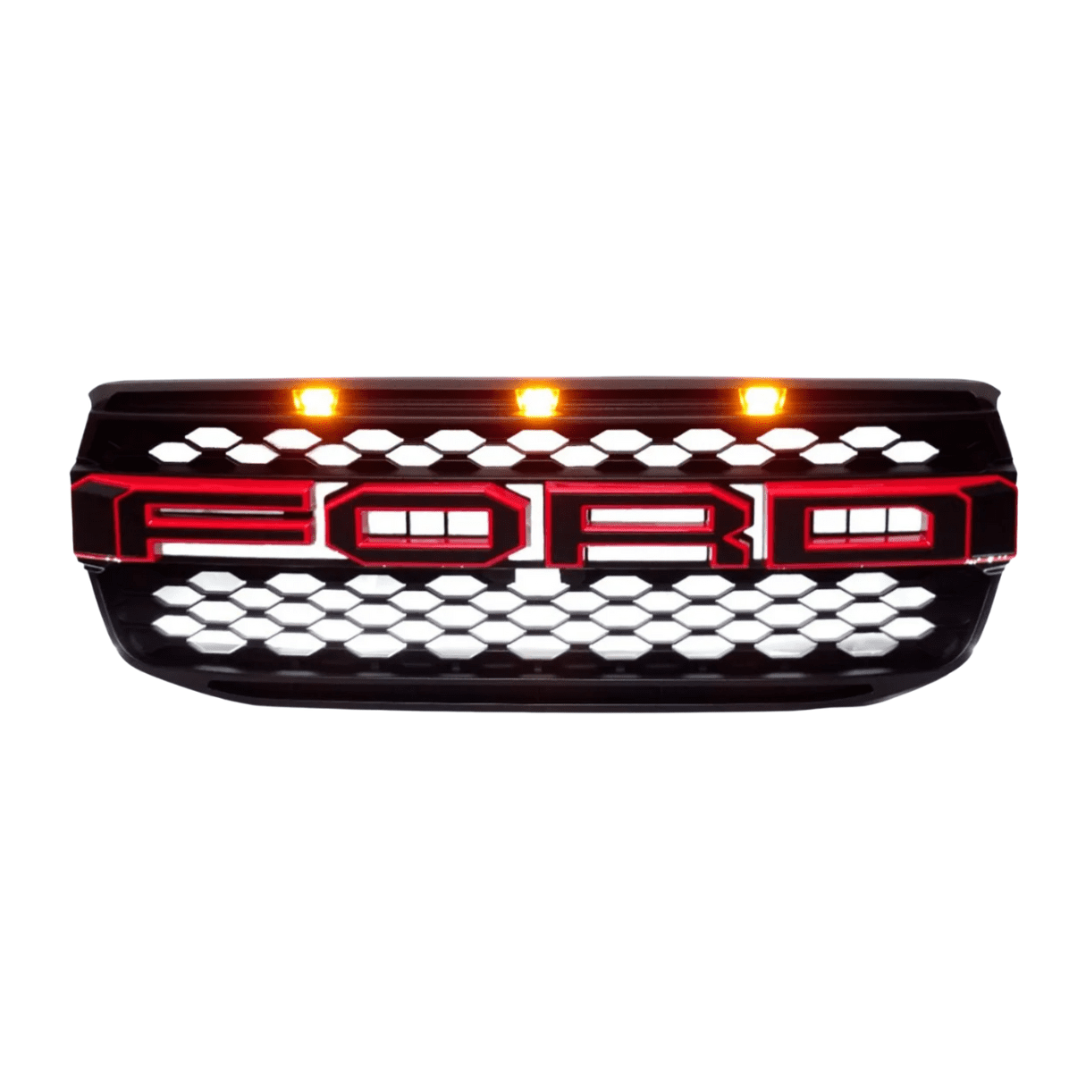 Parrilla Tipo Raptor Con Led Para Ford Ranger XL 2023-2025
