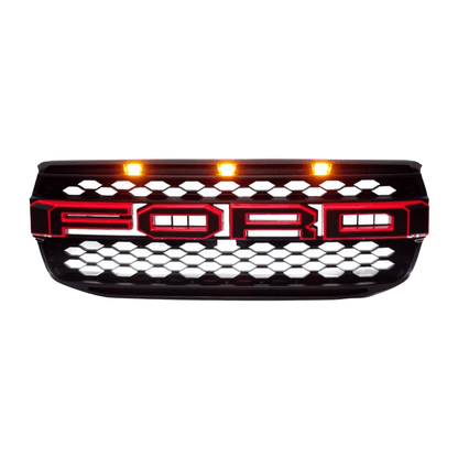 Parrilla Tipo Raptor Con Led Para Ford Ranger XL 2023-2025