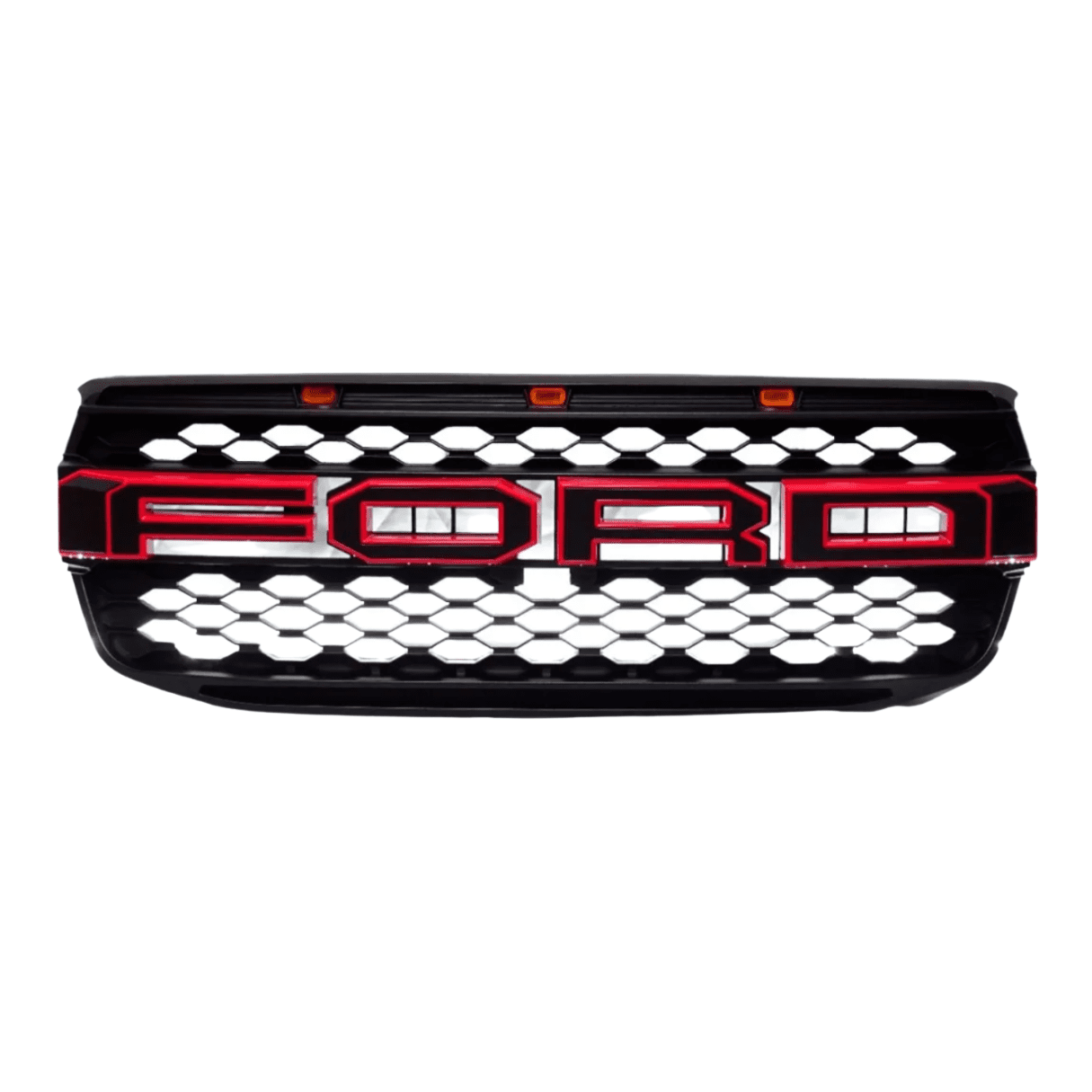 Parrilla Tipo Raptor Con Led Para Ford Ranger XL 2023-2025