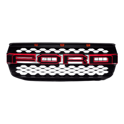 Parrilla Tipo Raptor Con Led Para Ford Ranger XL 2023-2025
