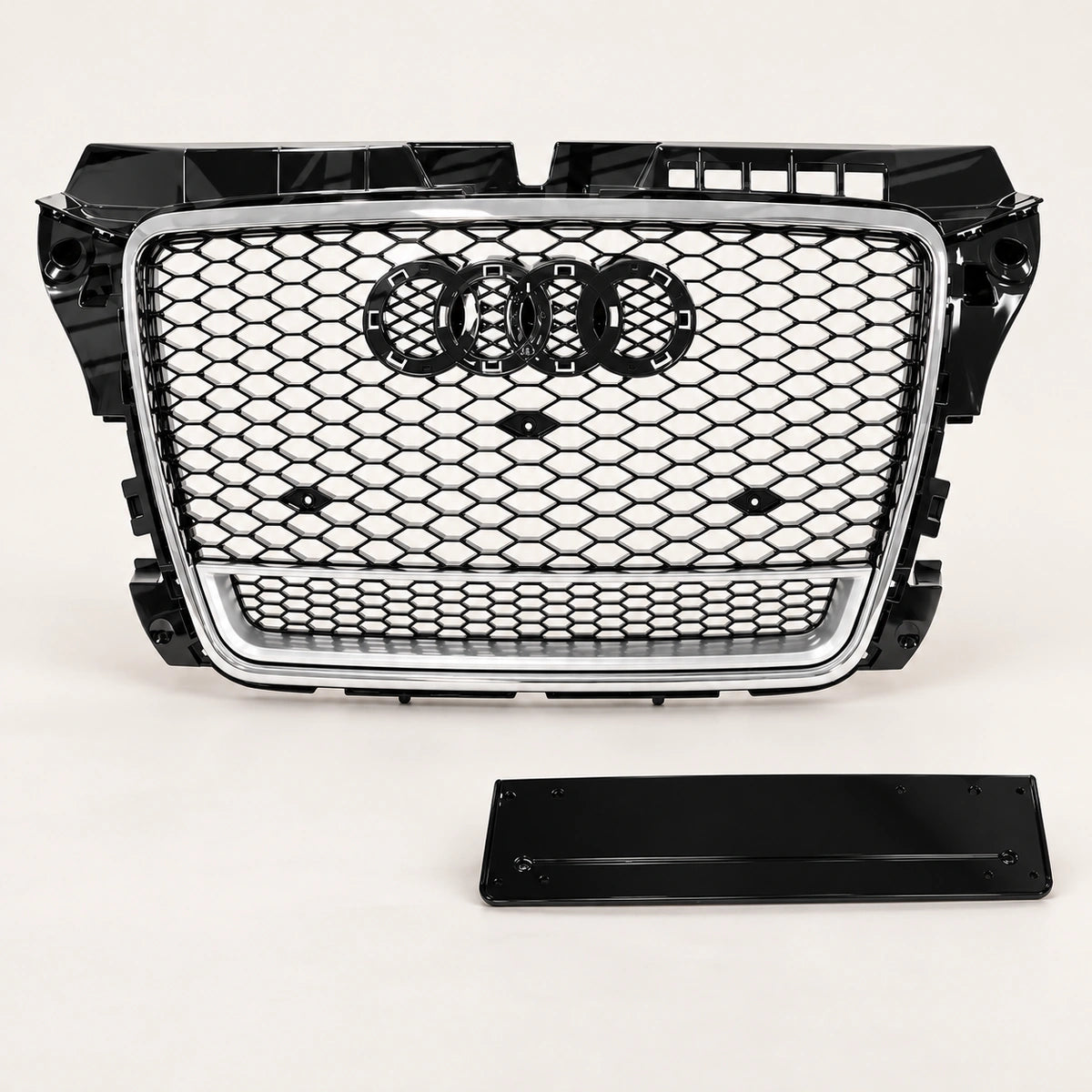 Parrilla Rs3 Para Audi A3 8p Borde Cromado Con Quattro. [IRP-CATALOG:PARR040-GALLERY-2-C-22f3d7c31306fae7.webp:22f3d7c31306fae7]