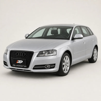 Parrilla Rs3 Audi A3 8p 08-13 Borde Negro Con Quattro Debajo Negro. [irp-catalog:parr041-1-c.webp:e9d75edaa1d6f2f3]