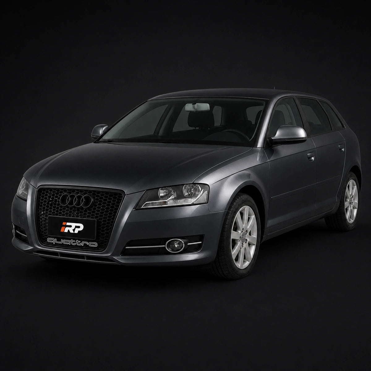 Parrilla Rs3 Audi A3 8p 08-13 Borde Negro Con Quattro Debajo Negro. [irp-catalog:parr041-1-o.webp:0b4327028bdf3142]
