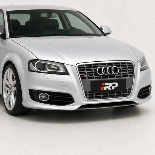 Parrilla para Audi S3 8P 08-13 con Borde Cromado Viras Grises. [irp-catalog:parr043-1-c.webp:84a86e72729639b3]