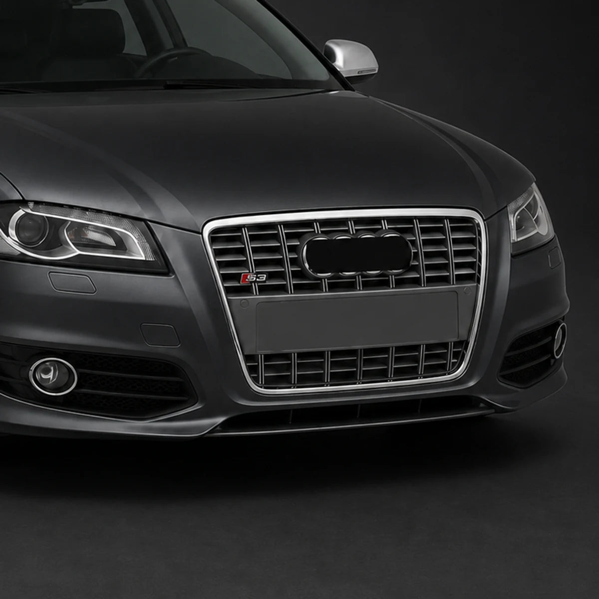 Parrilla para Audi S3 8P 08-13 con Borde Cromado Viras Grises. [IRP-CATALOG:PARR043-1-O.webp:baee7e497467ae31]