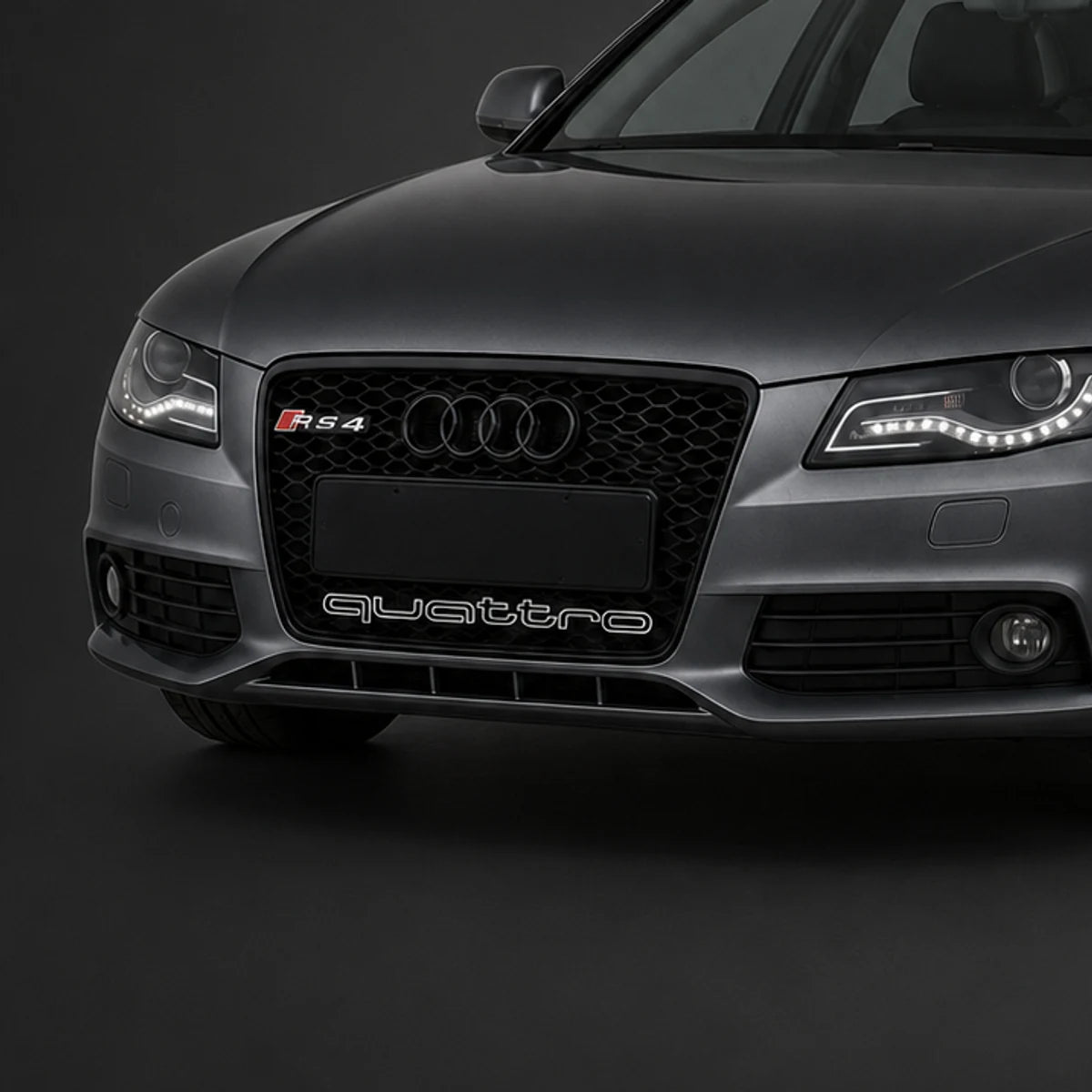 Parrilla Rs4 Audi A4 B8 08-12 Borde Negro Con Quattro Debajo. [IRP-CATALOG:PARR046-1-O.webp:48c7386e7b477581]