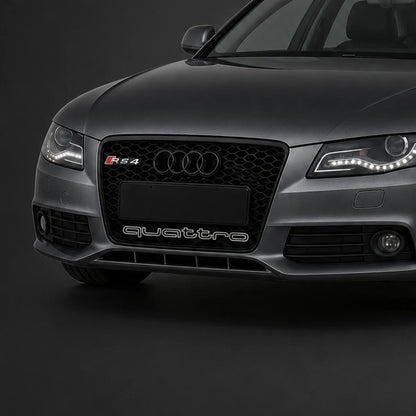 Parrilla Rs4 Audi A4 B8 08-12 Borde Negro Con Quattro Debajo. [IRP-CATALOG:PARR046-1-O.webp:48c7386e7b477581]