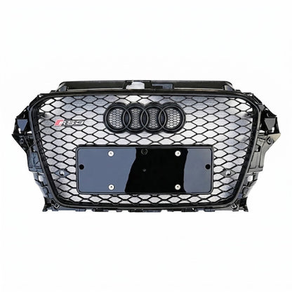 Parrilla Estilo Rs3 Para Audi A3 8v 14-16 Negra