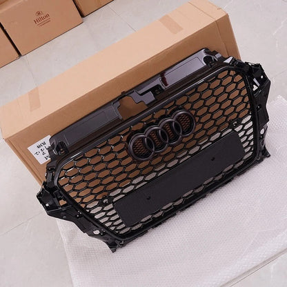 Parrilla Estilo Rs3 Para Audi A3 8v 14-16 Negra