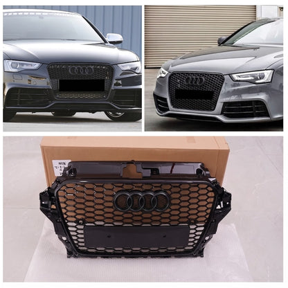 Parrilla Estilo Rs3 Para Audi A3 8v 14-16 Negra