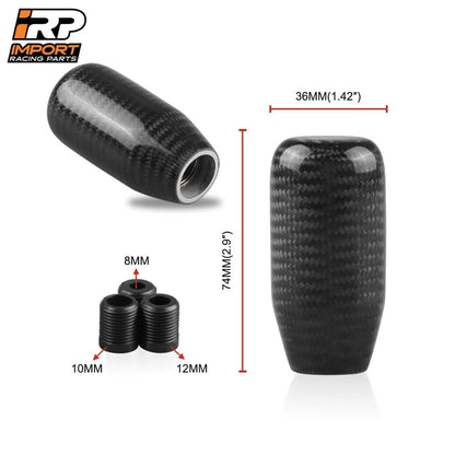 Pomo de Cambios de Fibra Carbono Real Universal Tuning 5ta/6ta