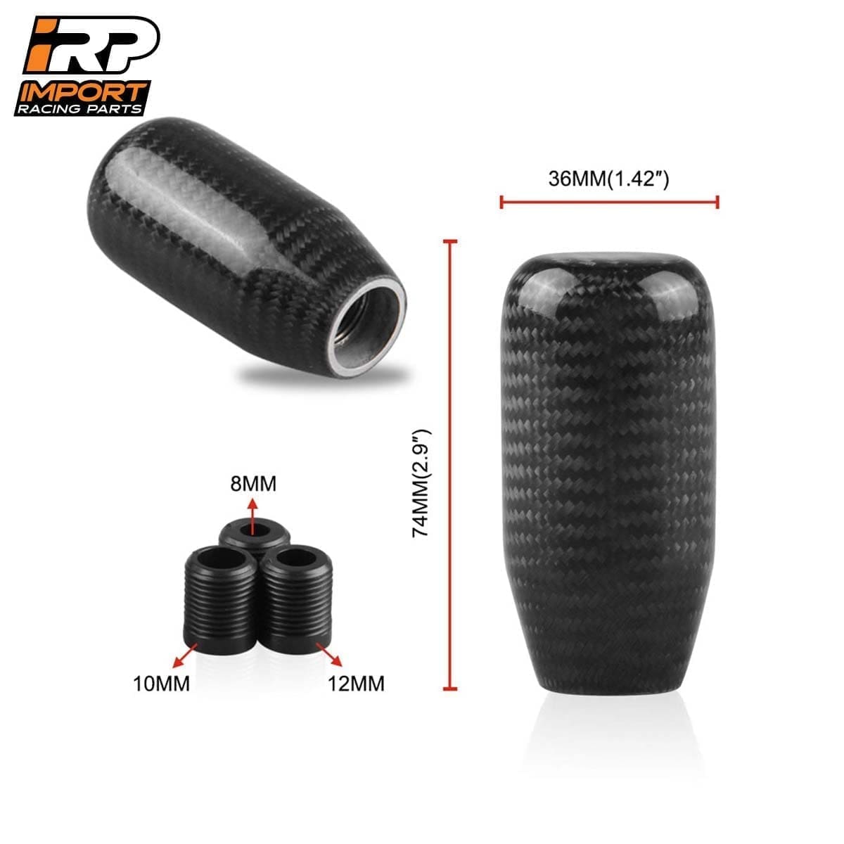 Pomo de Cambios de Fibra Carbono Real Universal Tuning 5ta/6ta