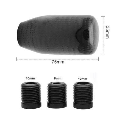 Pomo de Cambios de Fibra Carbono Real Universal Tuning 5ta/6ta
