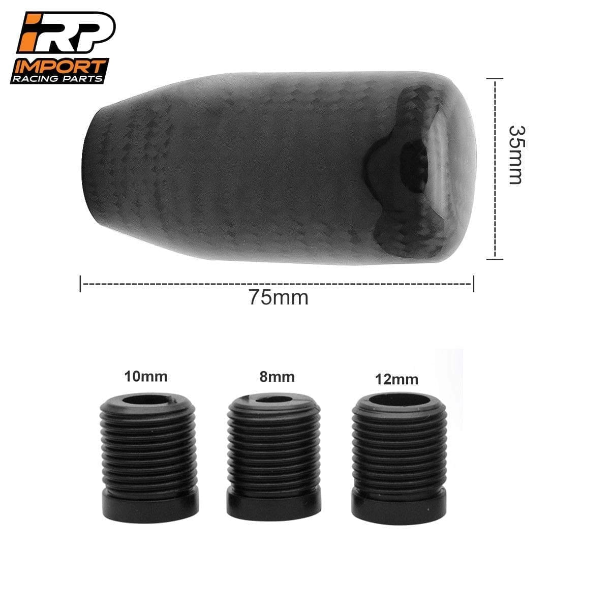 Pomo de Cambios de Fibra Carbono Real Universal Tuning 5ta/6ta