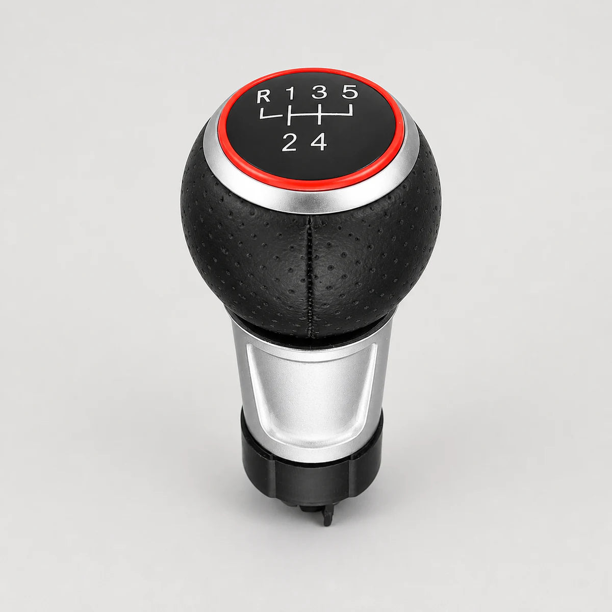Pomo de Cambios GTI VW/Audi Detalle Rojo - Golf Bora Vento/A3 A4 A1 A5 Q5 Q3. [IRP-CATALOG:POMO030-5TA-1-C.webp:ed96adba50b0666f]