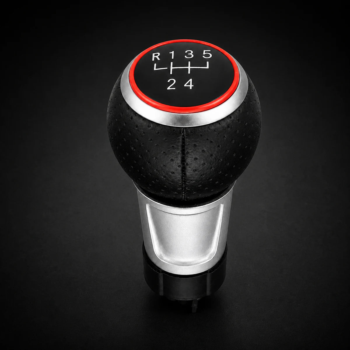 Pomo de Cambios GTI VW/Audi Detalle Rojo - Golf Bora Vento/A3 A4 A1 A5 Q5 Q3. [IRP-CATALOG:POMO030-5TA-1-O.webp:827f0c9bc2af3fa5]