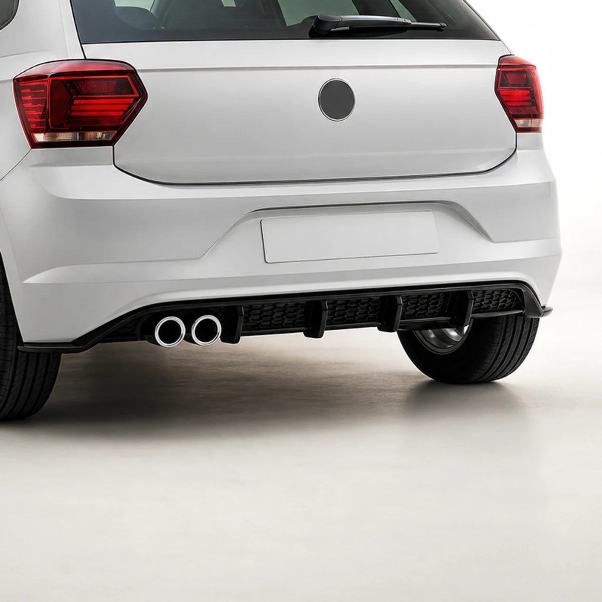 Difusor Trasero para Volkswagen Polo 18-25 estilo GTI Negro Brillante. [IRP-CATALOG:RLIP053-1-C.webp:ee4c2366bae4c096]