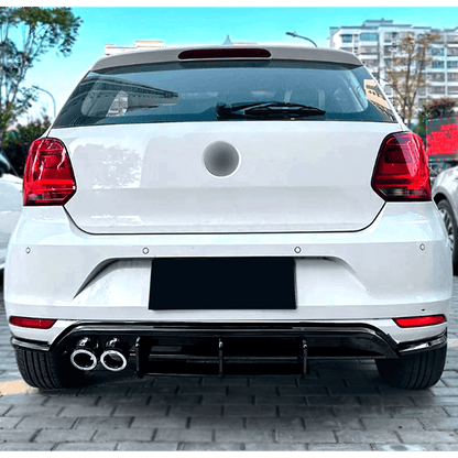 Difusor Trasero para Volkswagen Polo 18-25 estilo GTI Negro Brillante