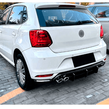 Difusor Trasero para Volkswagen Polo 18-25 estilo GTI Negro Brillante