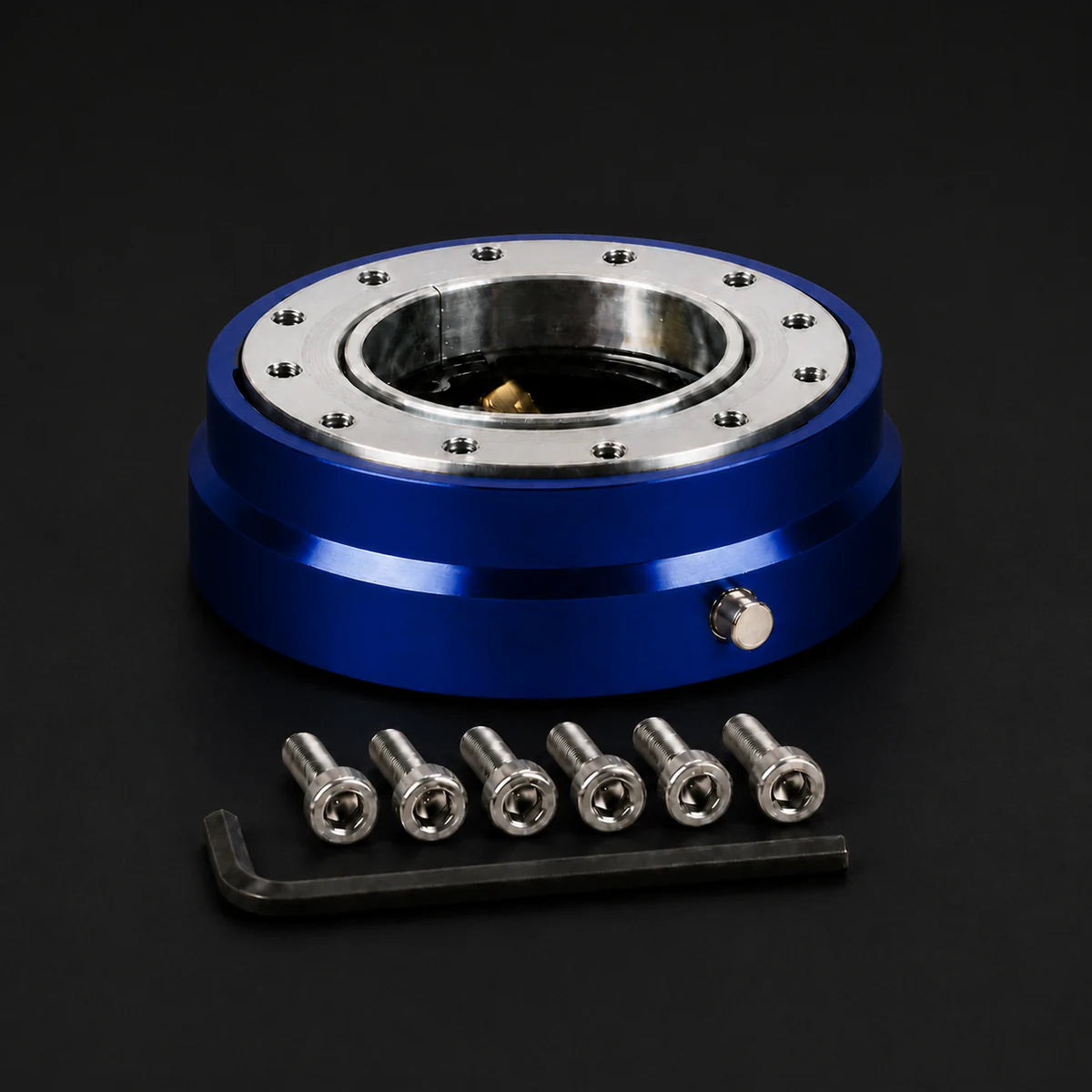 Extractor de Volante Rápido - Quick Release V1. [IRP-CATALOG:SHUB002-AZU-1-O.webp:0abf415d5c717e42]