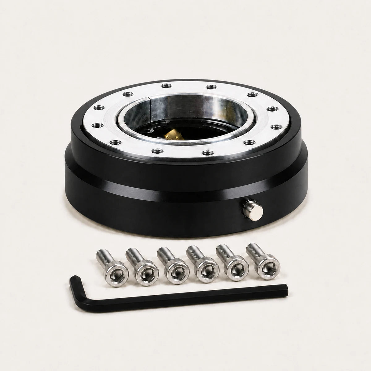 Extractor de Volante Rápido - Quick Release V1. [IRP-CATALOG:SHUB002-NEG-1-C.webp:2c4d4cef4b90fc3f]