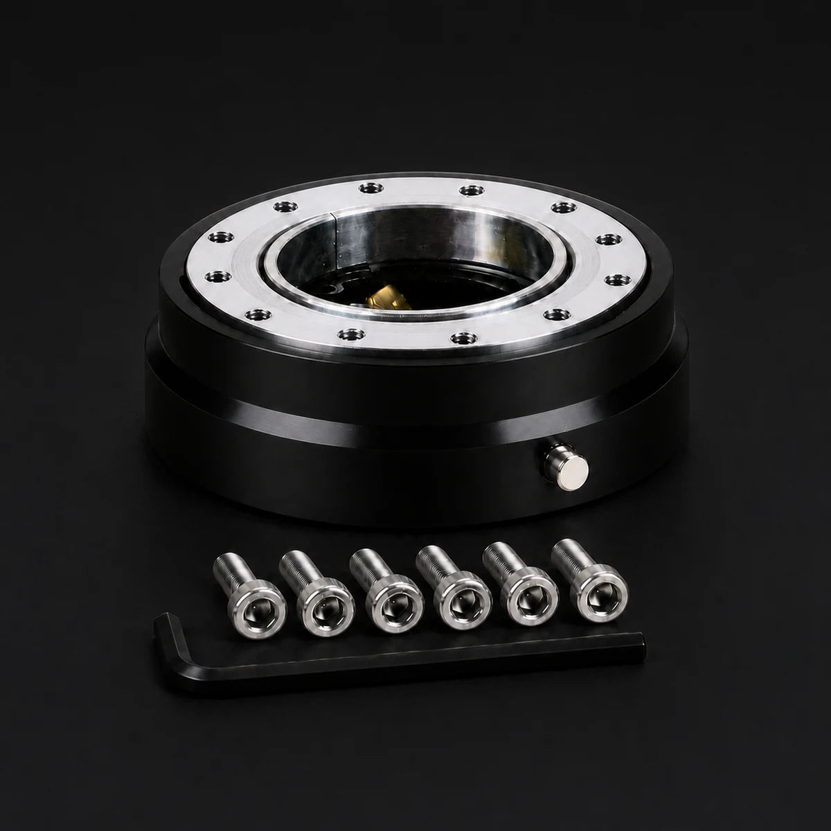 Extractor de Volante Rápido - Quick Release V1. [IRP-CATALOG:SHUB002-NEG-1-O.webp:acba7cbbc6346f12]