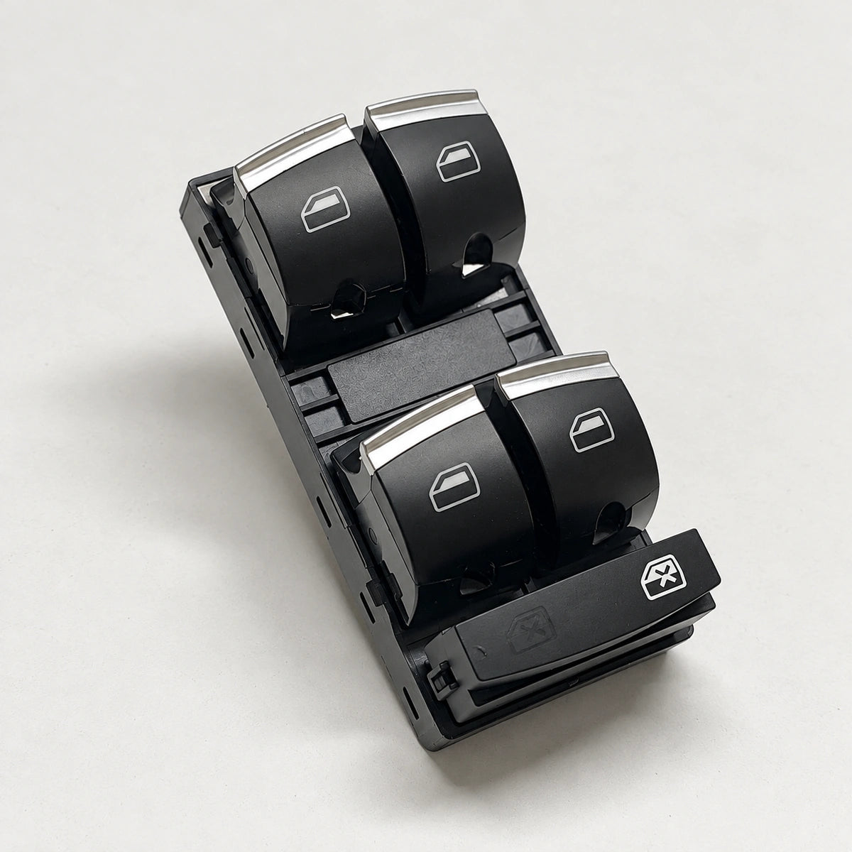 Comando Levanta Vidrios Cromado - Audi A3 A4 A6 Q7. [IRP-CATALOG:SWIT003-GALLERY-1-C-108c6d1e4a84f80a.webp:108c6d1e4a84f80a]