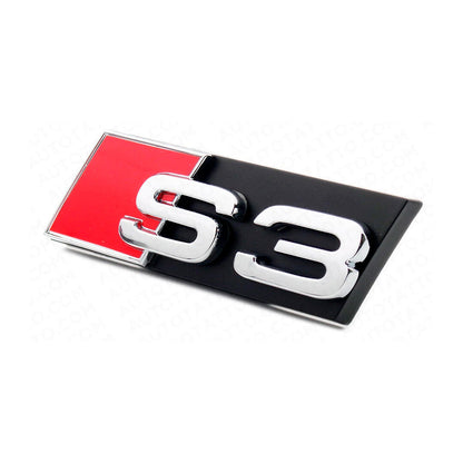 Parrilla Para Audi S3 8p 08-13 Con Borde Cromado Viras Negra