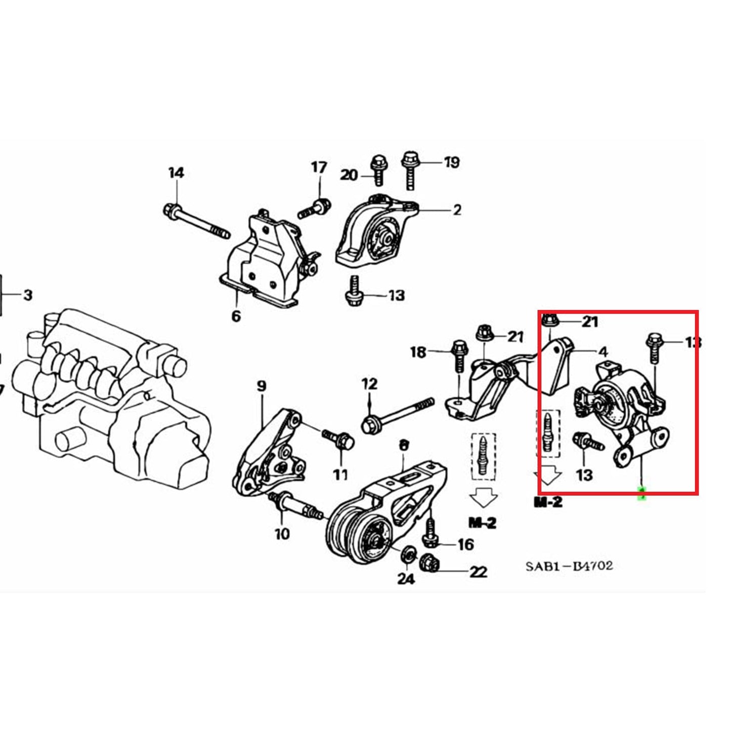 Pata Motor Trasera Inferior Torque Honda Civic 06-11 1.8 Caja Manual