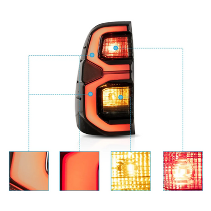 Ópticas Traseras Led Tipo Gr para Toyota Hilux 2016-2021