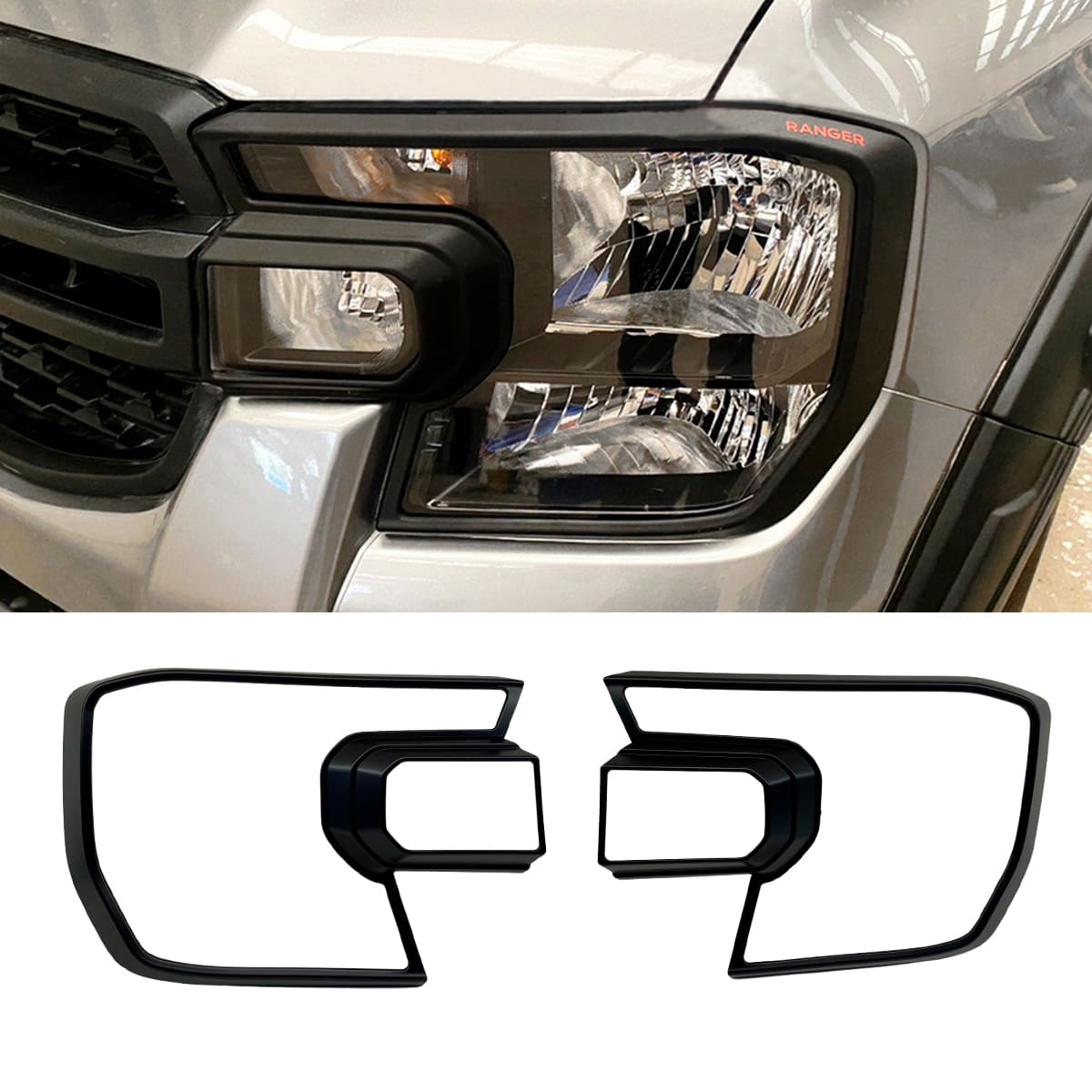 Kit Molduras para Ford Ranger Negro Mate