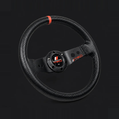 Volante de Cuero 330mm 2 Rayos Con Costuras Rojas TRD. [IRP-CATALOG:VOLA006-TRD-1-O.webp:46dcde926863de3d]