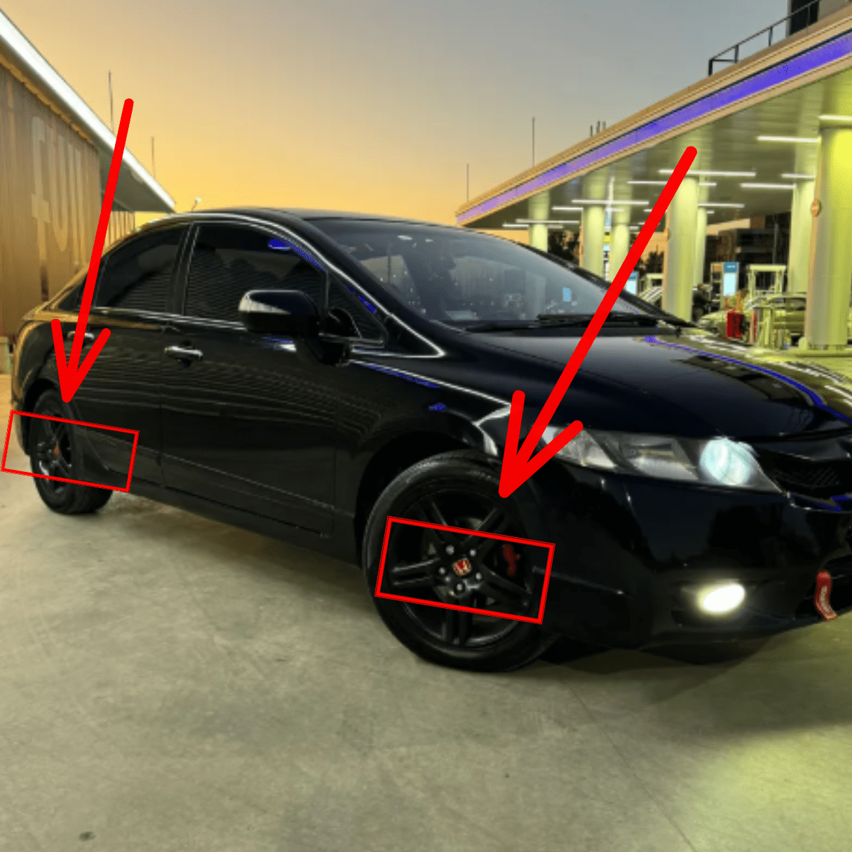 Kit X4 Centros De Llanta para Honda de 69mm Civic/Fit/HRV/Accord