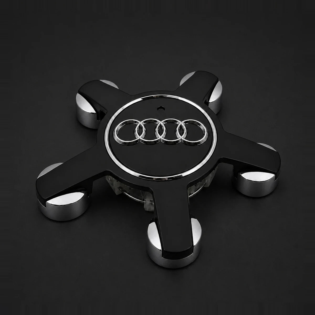 Centro de Llanta Estrella Audi - A3 A4 A5 Q5 Tt 55mm 4F0601165N. [IRP-CATALOG:WHUB003-NEG-1-O.webp:64d9d0333f832a7d]