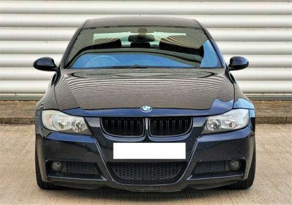 Parrilla Kidneys De Doble Vira Riñones Negra Brillante BMW Serie 3 Sedan E90 Pre-LCI 05-08