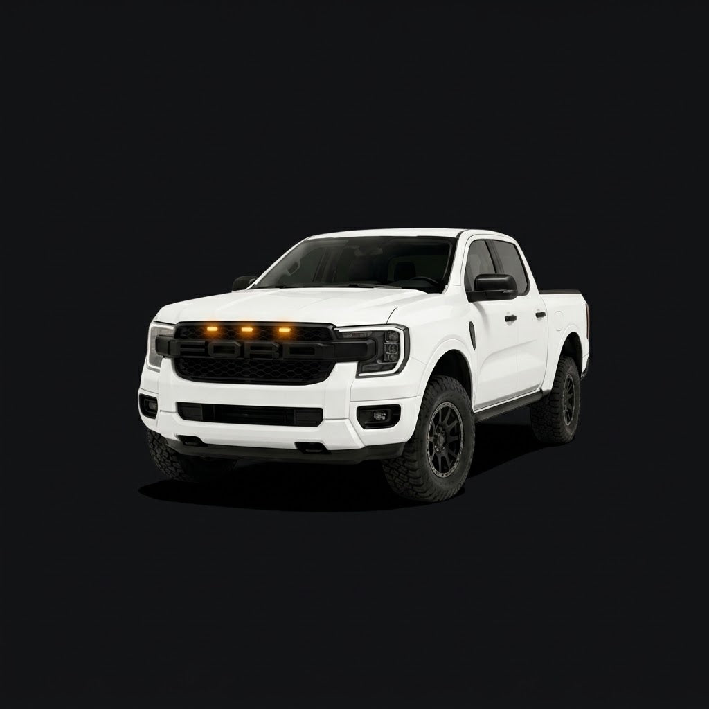 Parrilla Tipo Raptor para Ford Ranger T9 XLT 23-25 Con Led