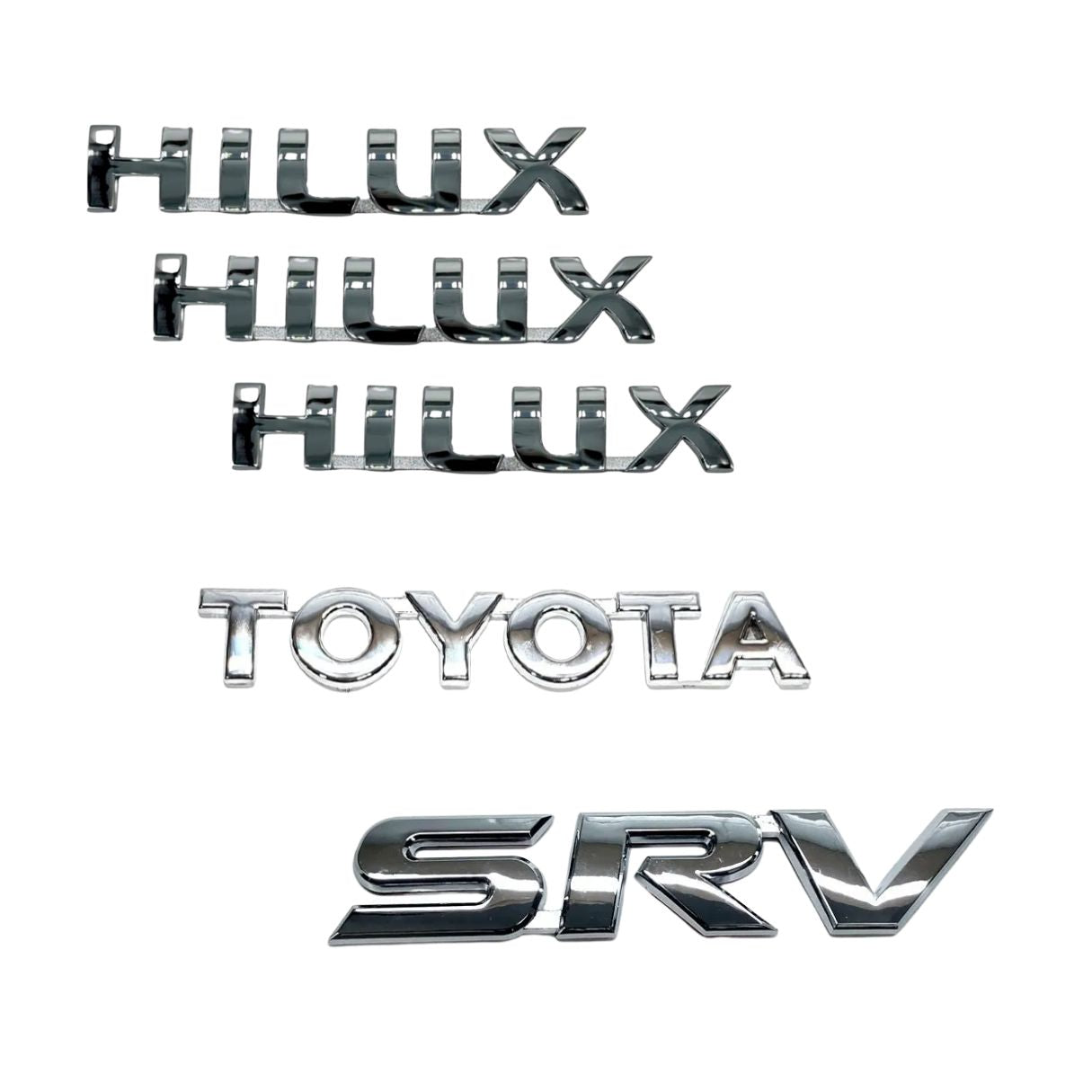 Kit Emblemas Traseros y Laterales para Toyota Hilux Srv 05-15