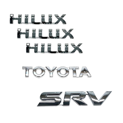 Kit Emblemas Traseros y Laterales para Toyota Hilux Srv 05-15