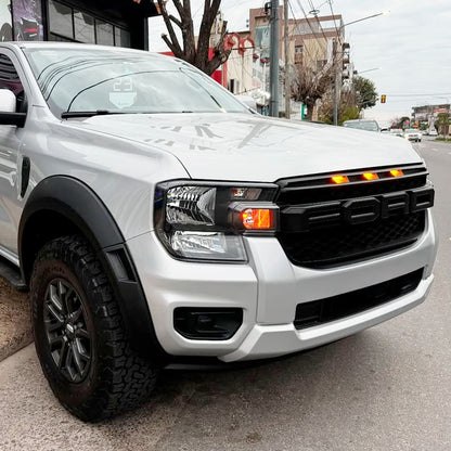 Parrilla Tipo Raptor Con Led Para Ford Ranger XL 2023-2025