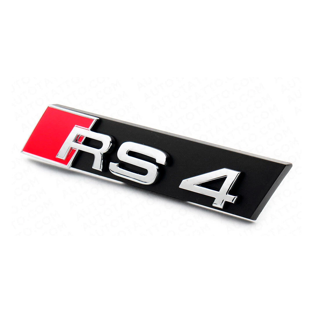 Parrilla Rs4 Audi A4 B8 08-12 Borde Negro Con Quattro Debajo