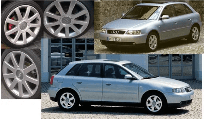Centro de Llanta para Audi - TT/A3/A4/A6/A8 Tipo Remache 8D0601165K